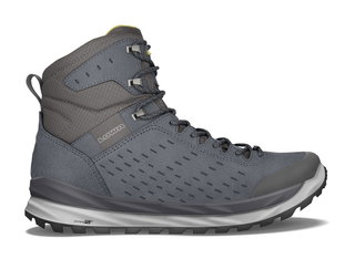Lowa Alltag-Travelschuhe Malta Mid GTX (Veloursleder, wasserdicht) stahlblau Herren